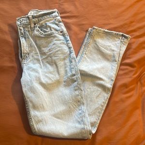 Abercrombie and Fitch 90’s slim straight ultra high rise jeans